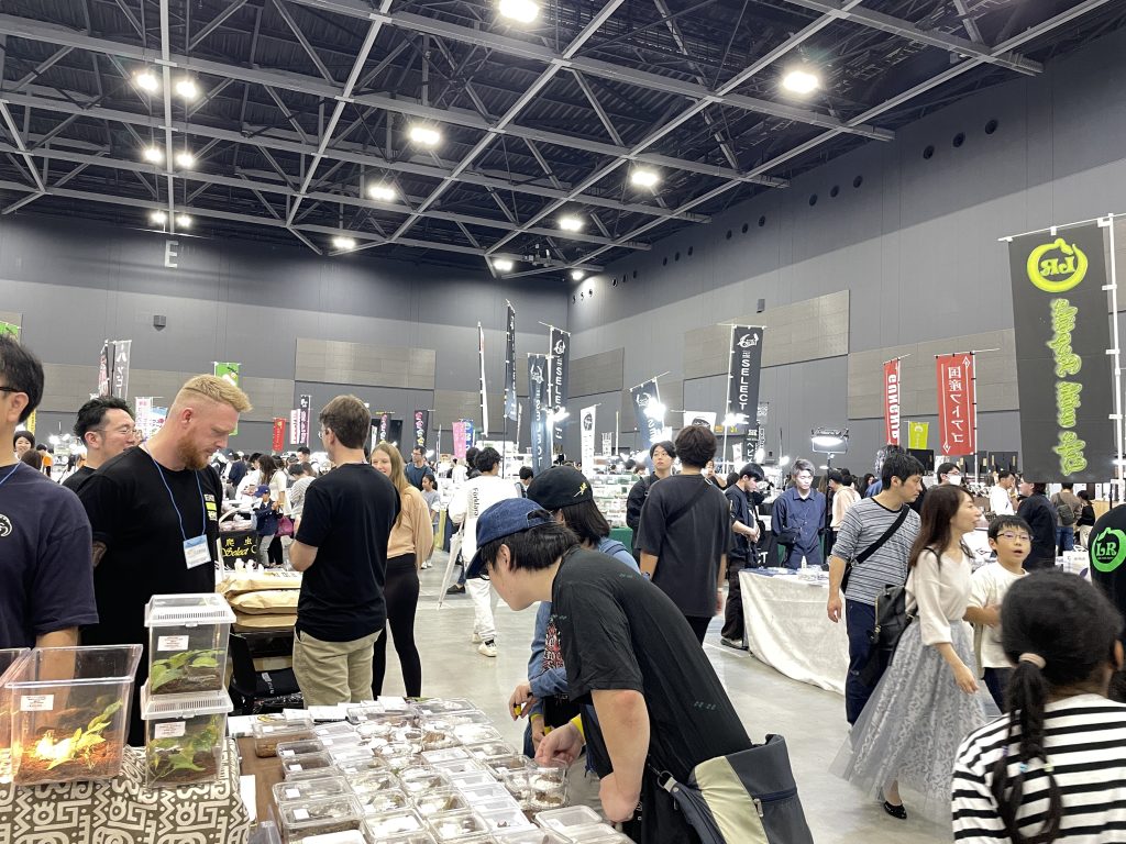 九州レプタイルフェスタの会場風景
